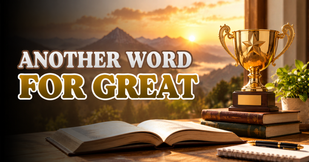 Another Word for Great