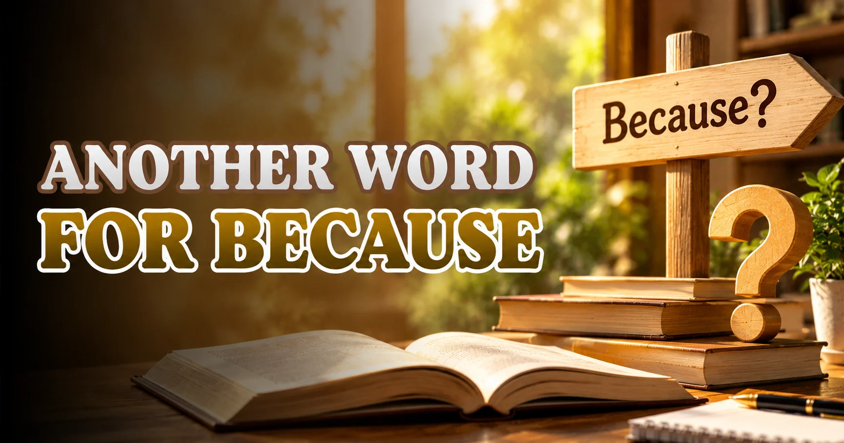 Another Word for Because
